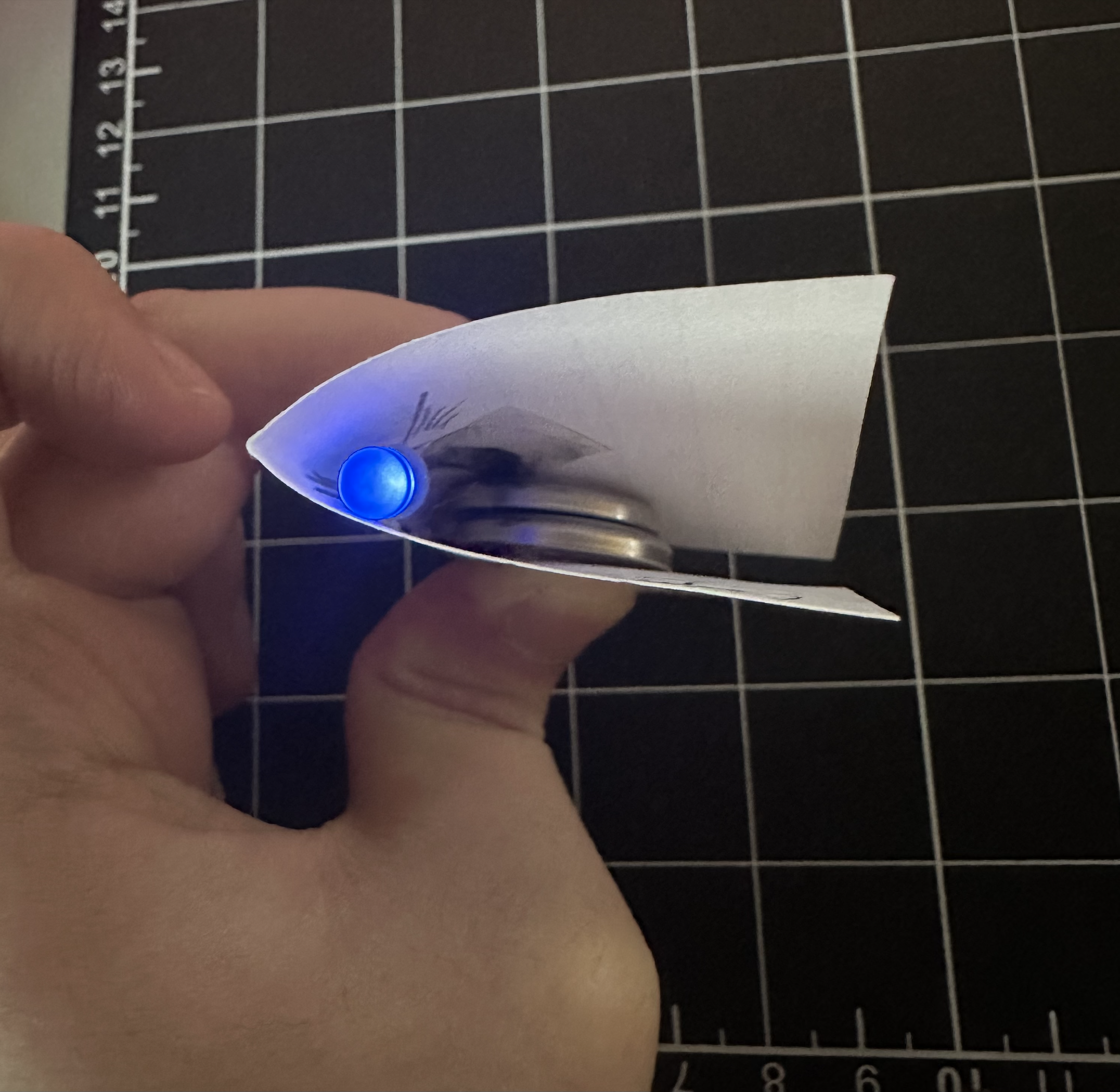 I added a second battery. With two batteries, the LED became brighter. This showed that when graphite does not conduct well, adding more batteries can help.